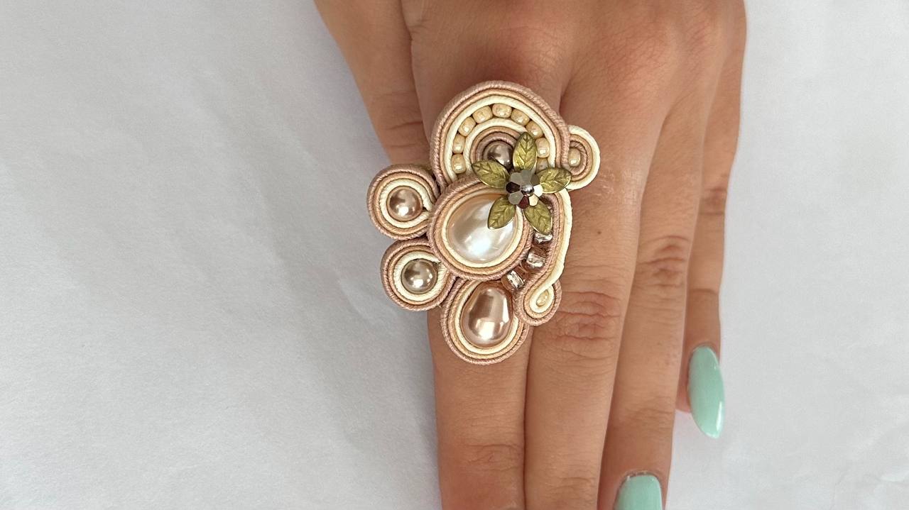 Inel soutache Muguet