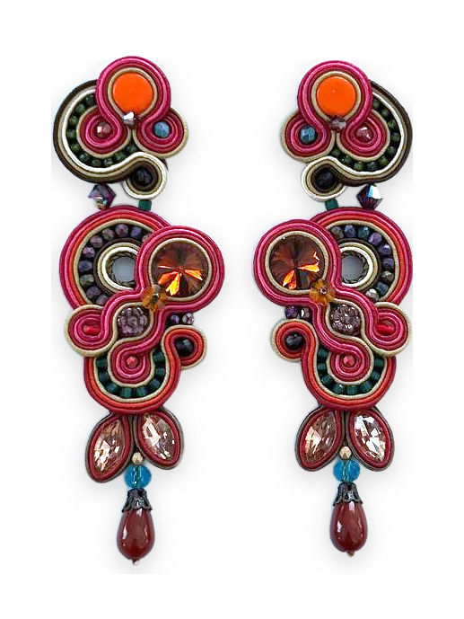 Cercei soutache Jaipur