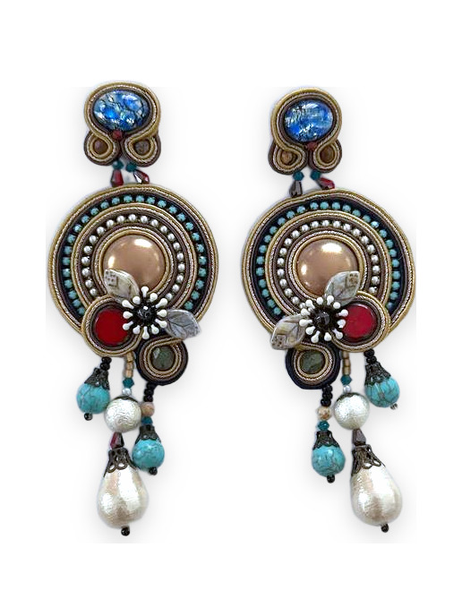 Cercei soutache Kashmir