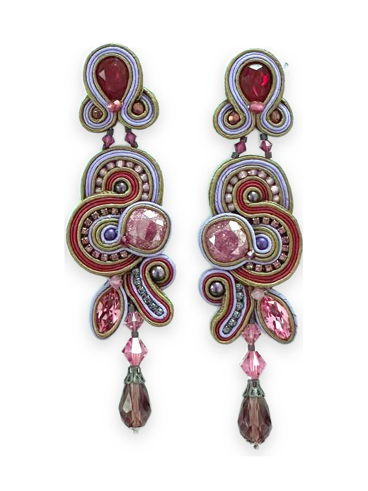 Cercei soutache Provence